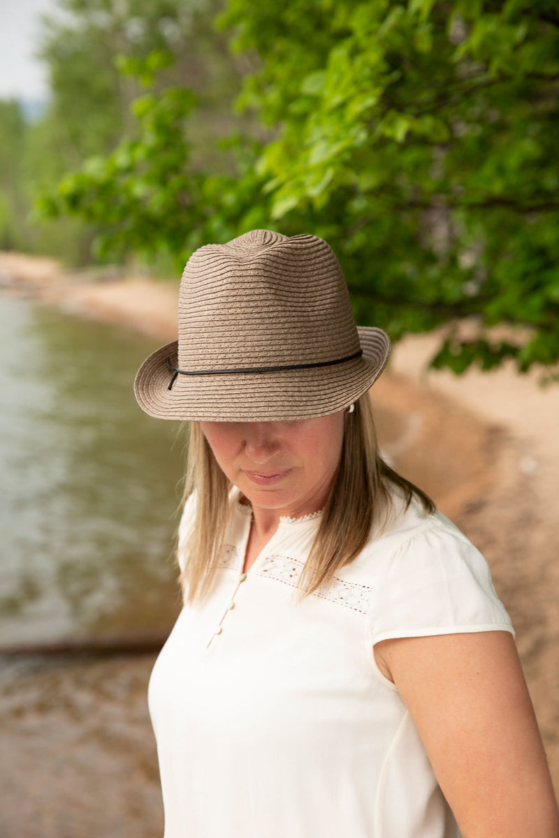 straw fedora for women, Canadian small business