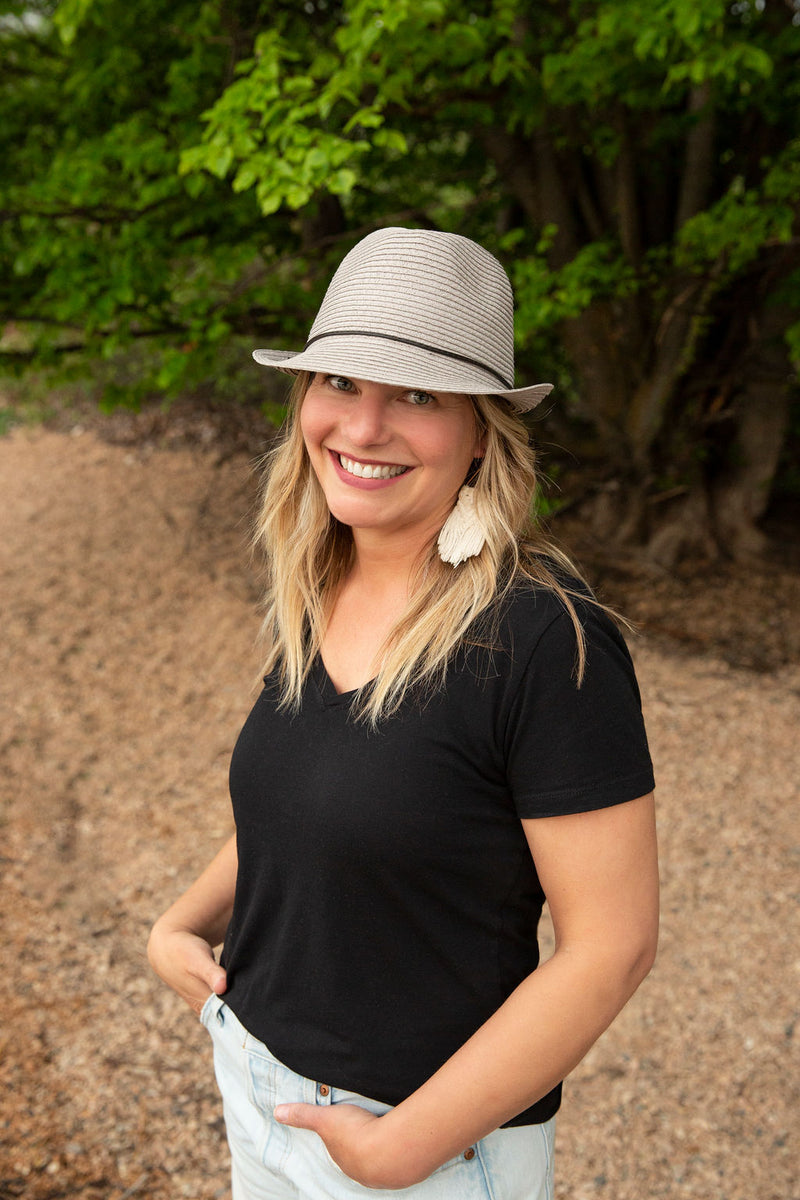 black straw fedora for women, Canadian small business