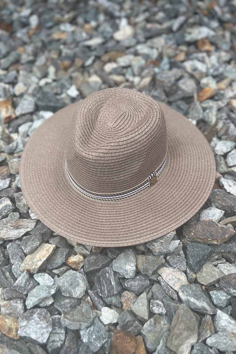 wide brimmed straw fedora for women Canadian made