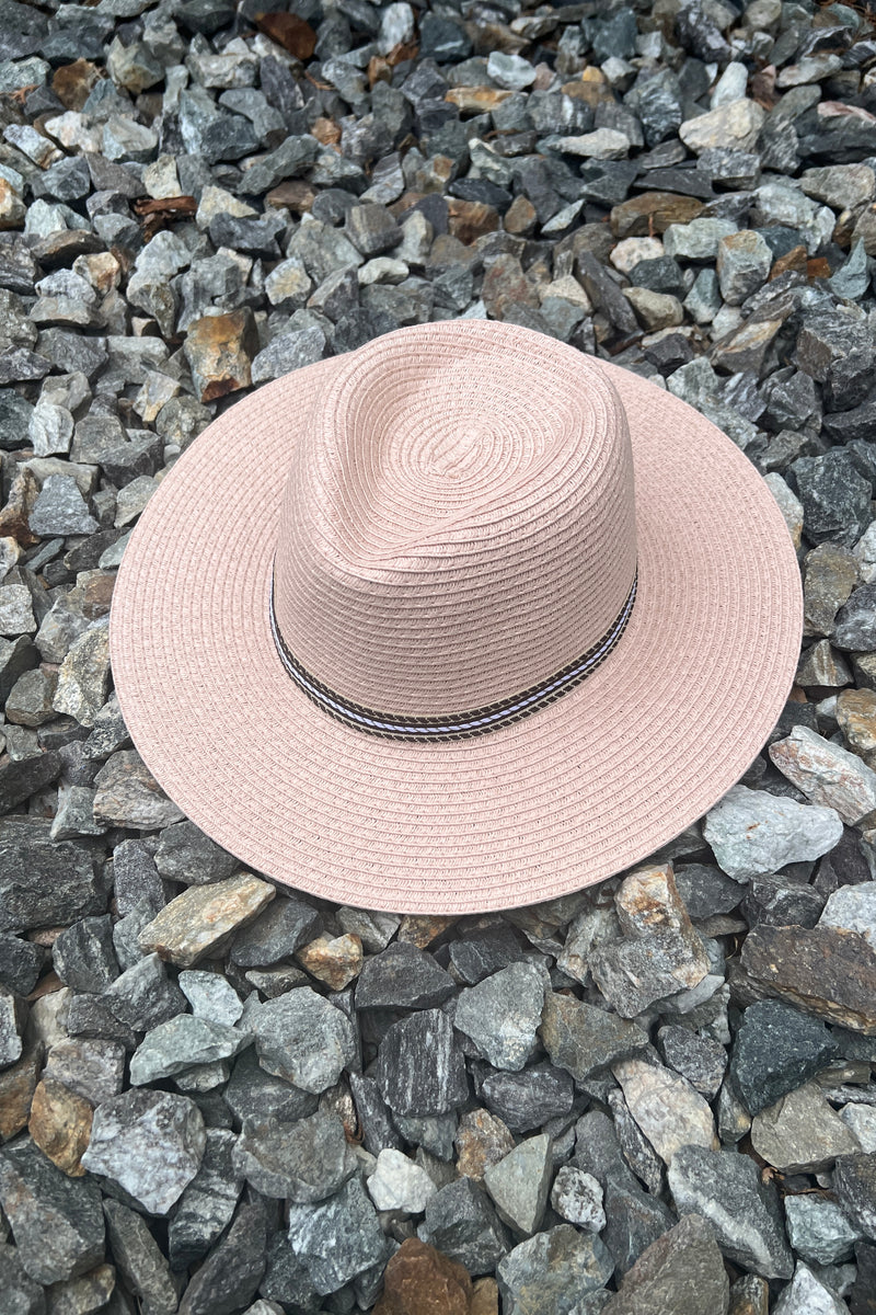 women's wide brim straw fedora hat Canada