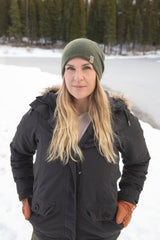 Slouchy Toque with Pom Pom made in Canada