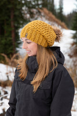 Cascade Slouch Toque ~ Hand Crocheted