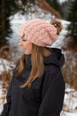 Chunky Hand Knit Merino Toque made in by a Canadian Company