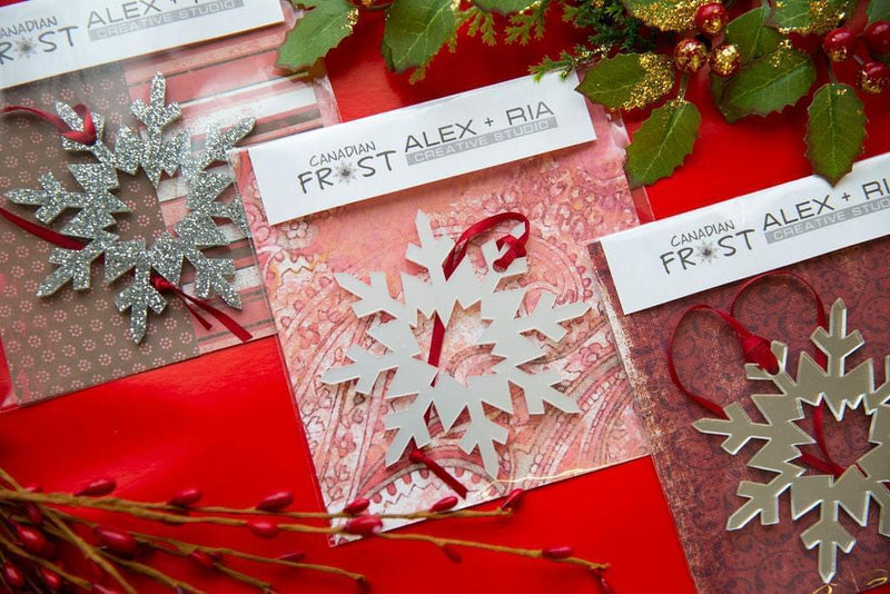 Snowflake Ornament on Christmas tree