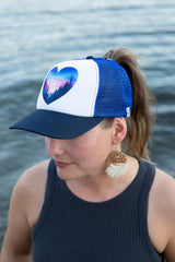 ponytail trucker hat Canadian small business