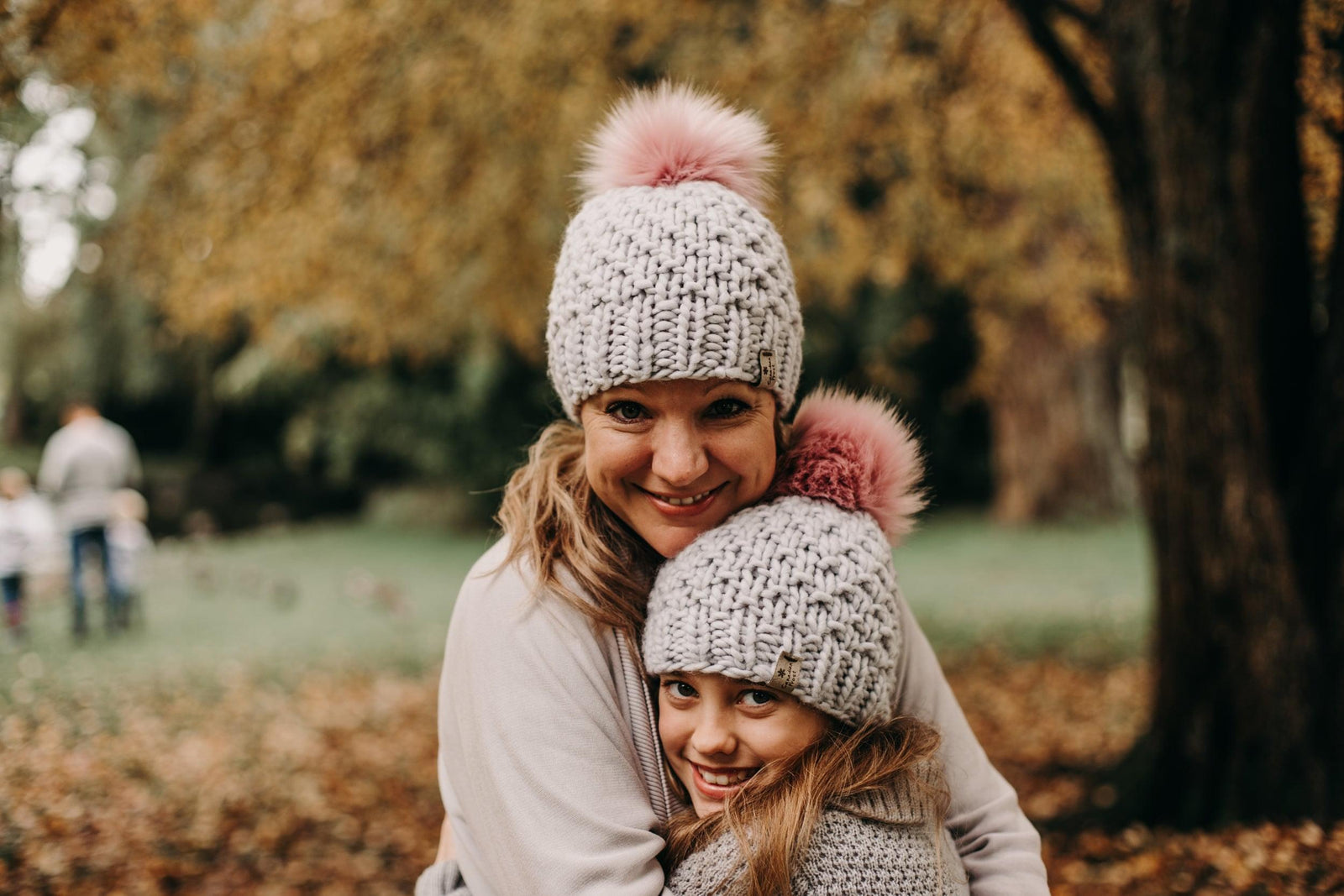 Theory Taupe Wool Blend Winter Beanie Hats - Mother & Daughters Photo Shoot 6 Creative Ideas for Your Mother-Daughter Photo Shoot  main image 4
