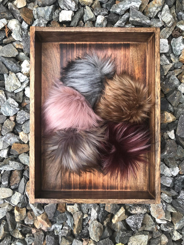 Faux Fur Pom Pom ~ Not removable