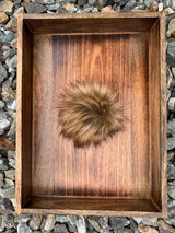 Faux Fur Pom Pom ~ Tie on ~ Handmade