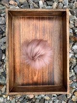 Faux Fur Pom Pom ~ Tie on ~ Handmade