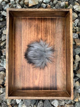 Faux Fur Pom Pom ~ Tie on ~ Handmade