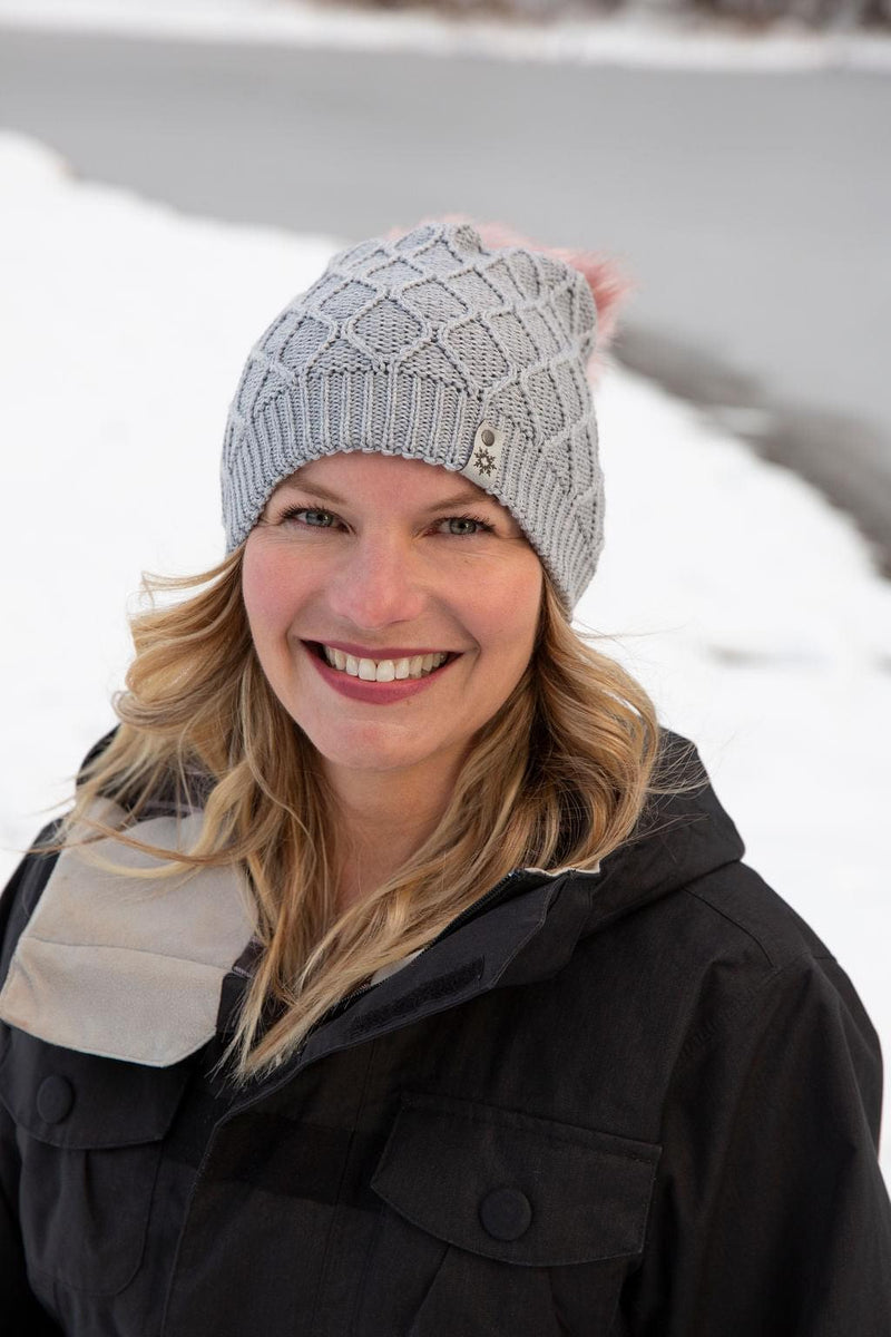 toque with pom pom made in Canada