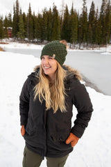  Pom pom hat made in canada women's
