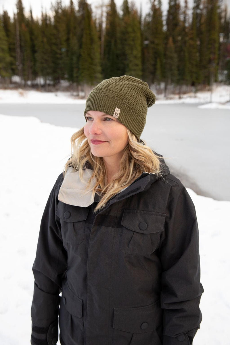  slouchy beanie for women made in Canada