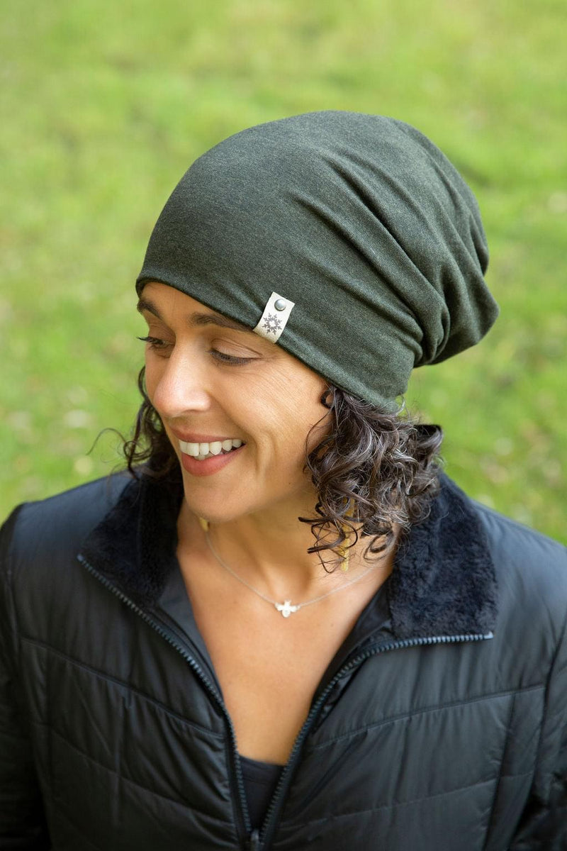 Slouchy hat for women made in Canada