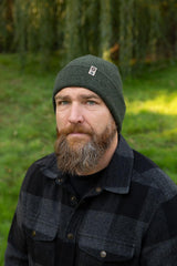  men's cashmere rolled brim toque made in Canada