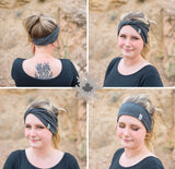 messy bun bamboo headband handmade in Canada 