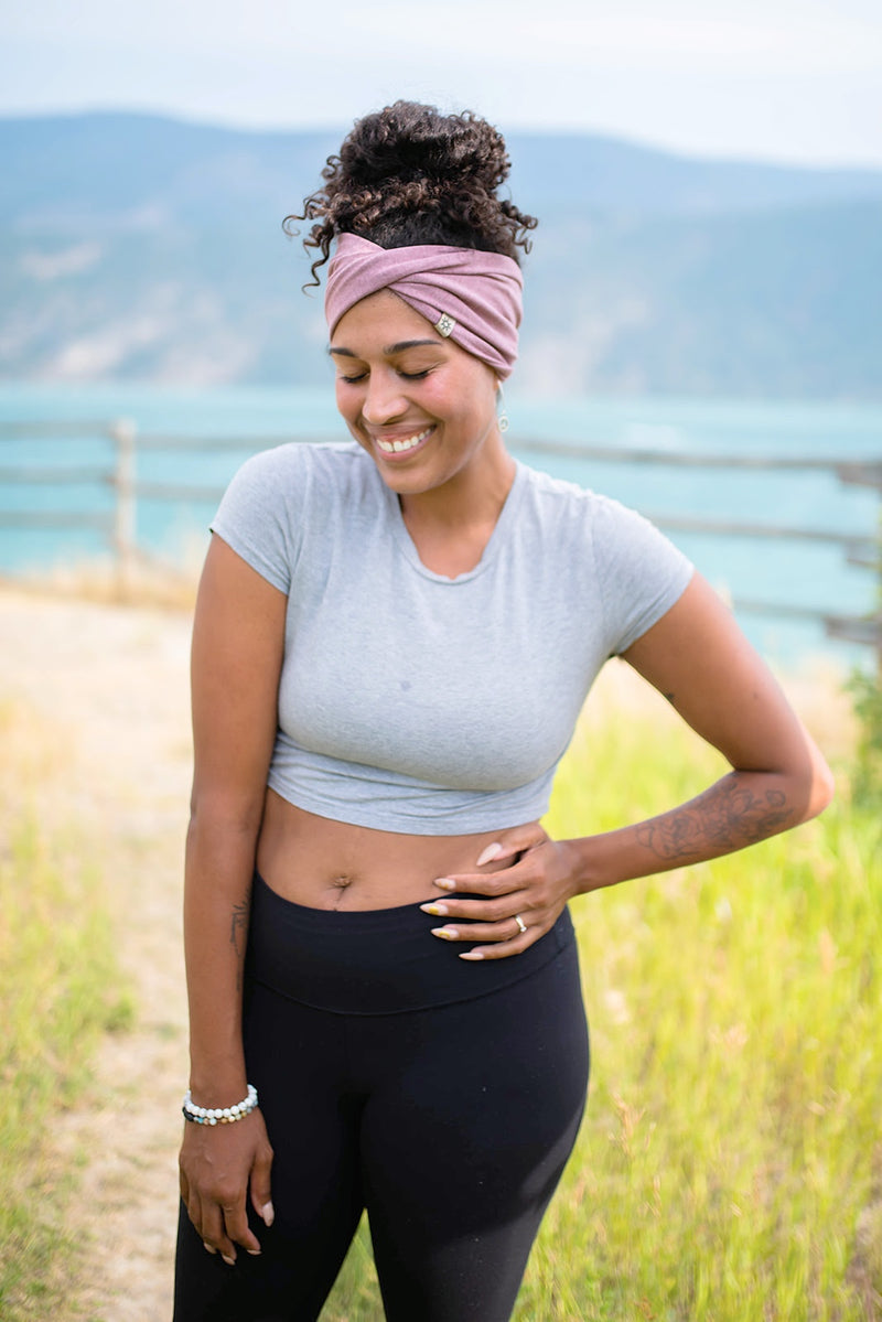 women's bamboo headband handmade in Canada 