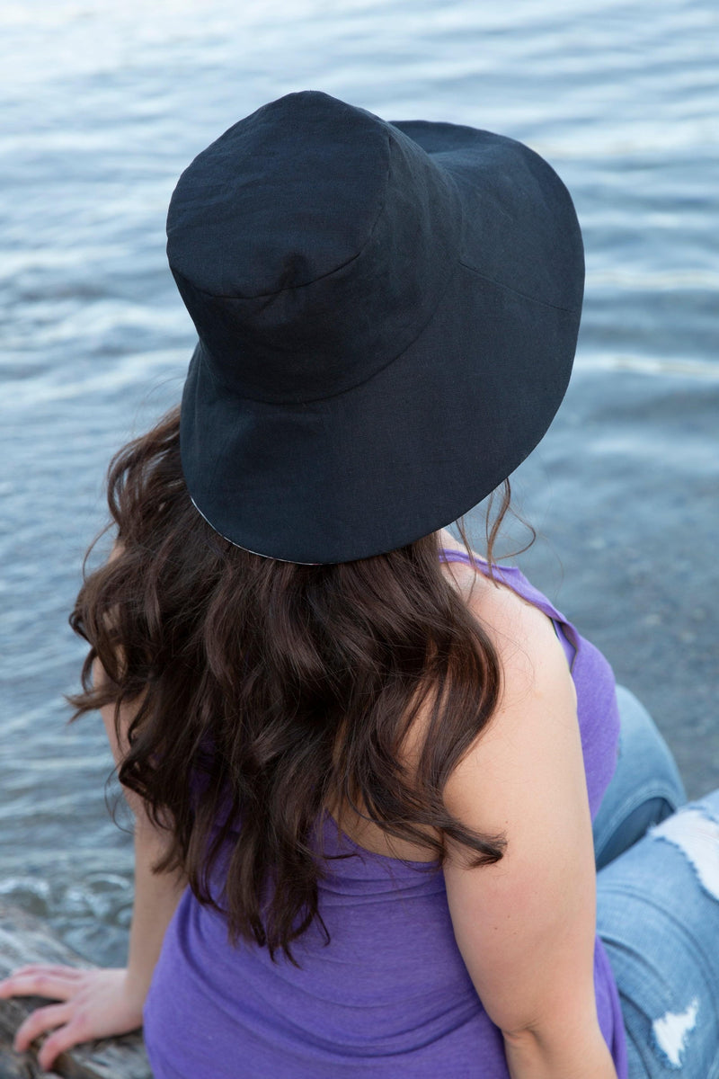 wide brimmed sun hat for women made in Canada