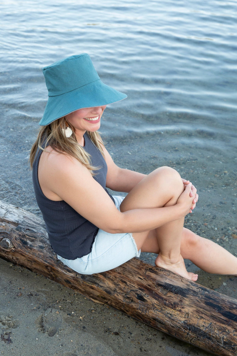 fabric sun hat for women handmade in Canada
